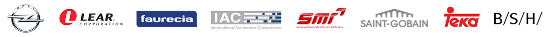 Opel Lear Faurecia IAC SMR Saint-Gobain Teka BSH